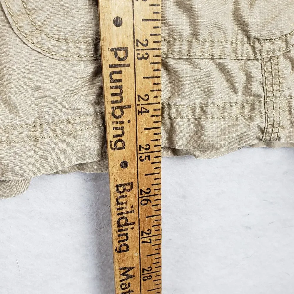 Eddie Bauer Men's L‎ Utility Jacket Beige Tan Utilitarian Gorpcore Lightweight